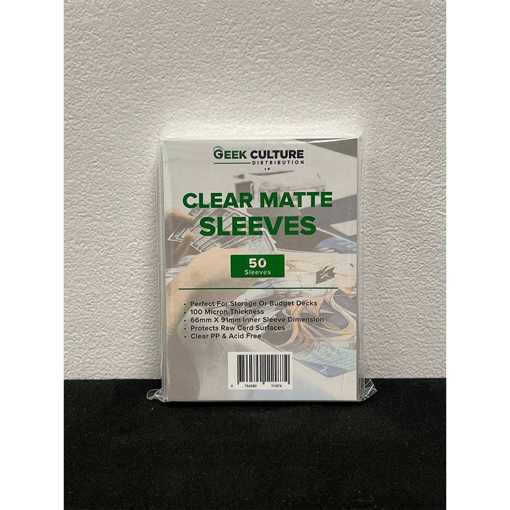 Geek Culture – Clear Matte Sleeves (50ct)