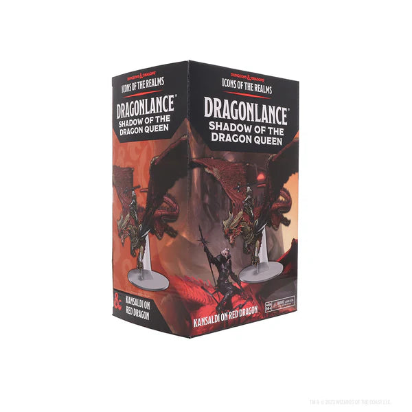 D&D Miniature - Dragonlance Kansaldi on Red Dragon
