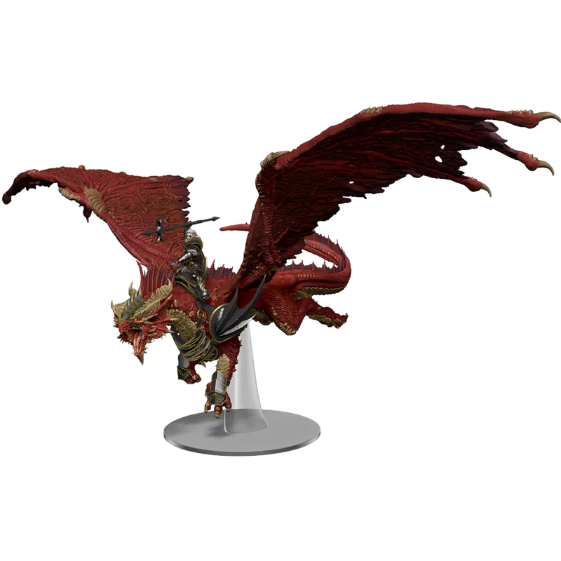 D&D Miniature - Dragonlance Kansaldi on Red Dragon