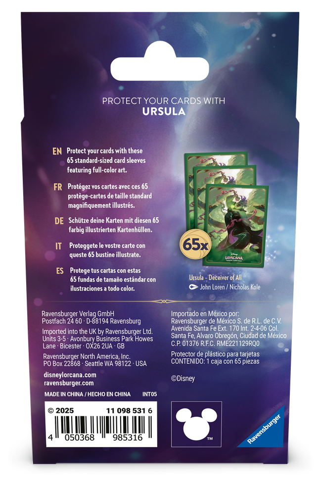 Disney Lorcana TCG Sleeves - Archazia’s Island