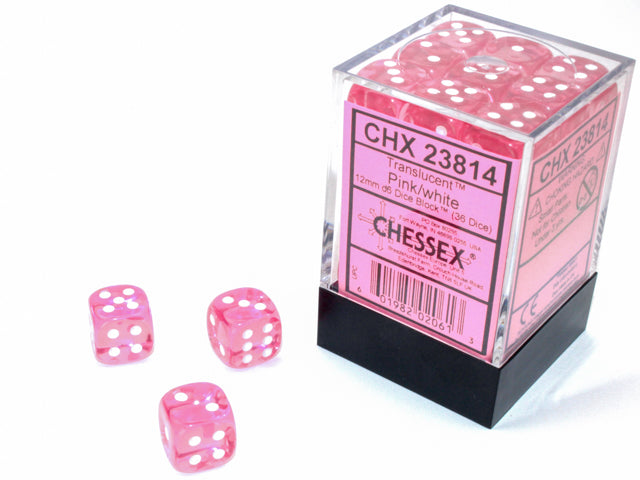 Chessex 12-Die Set - Translucent