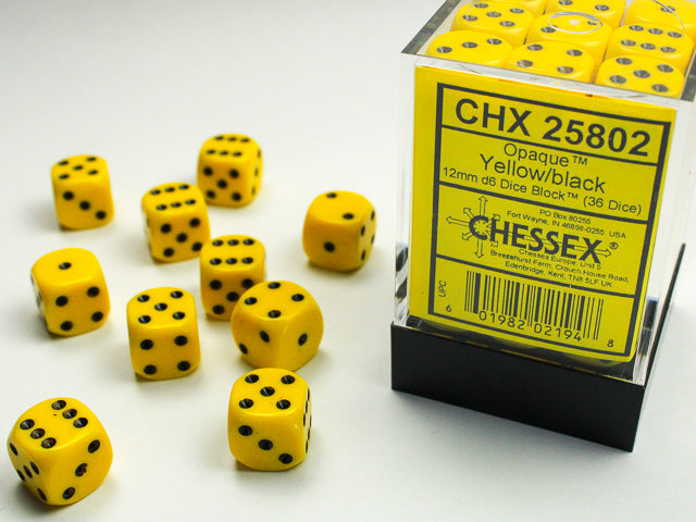 Chessex 36-Die Set - Opaque