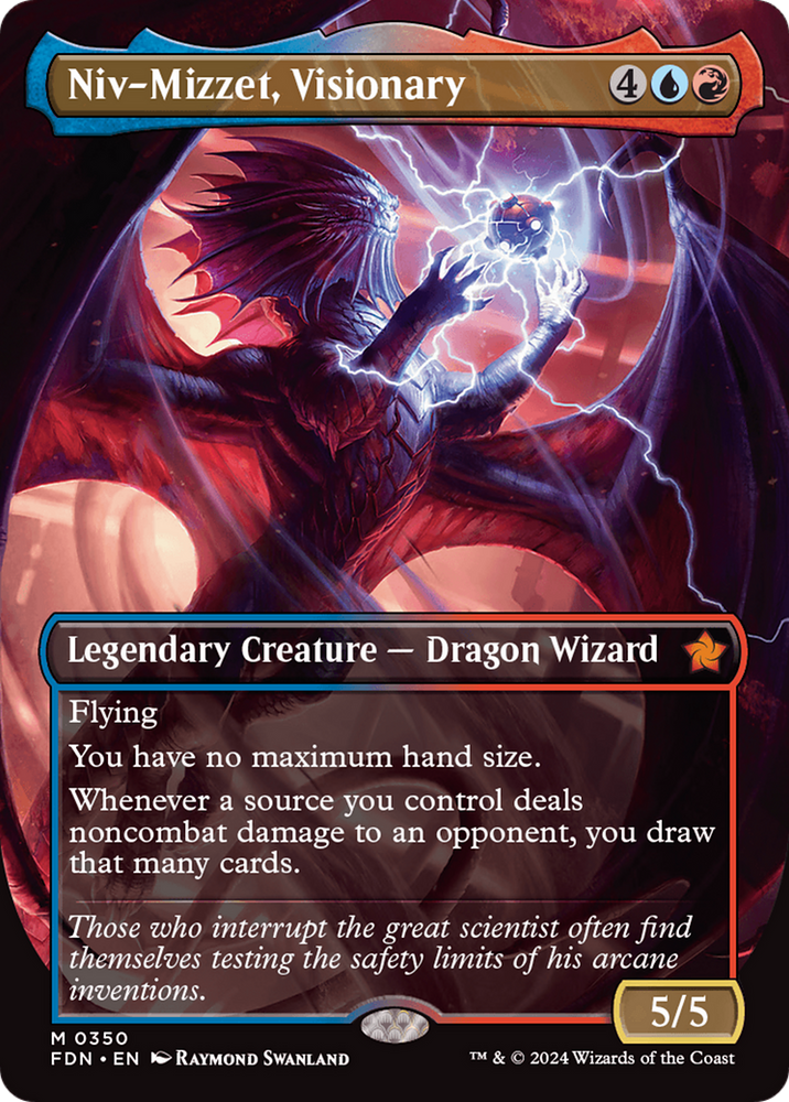 Niv-Mizzet, Visionary (Borderless) [Foundations]