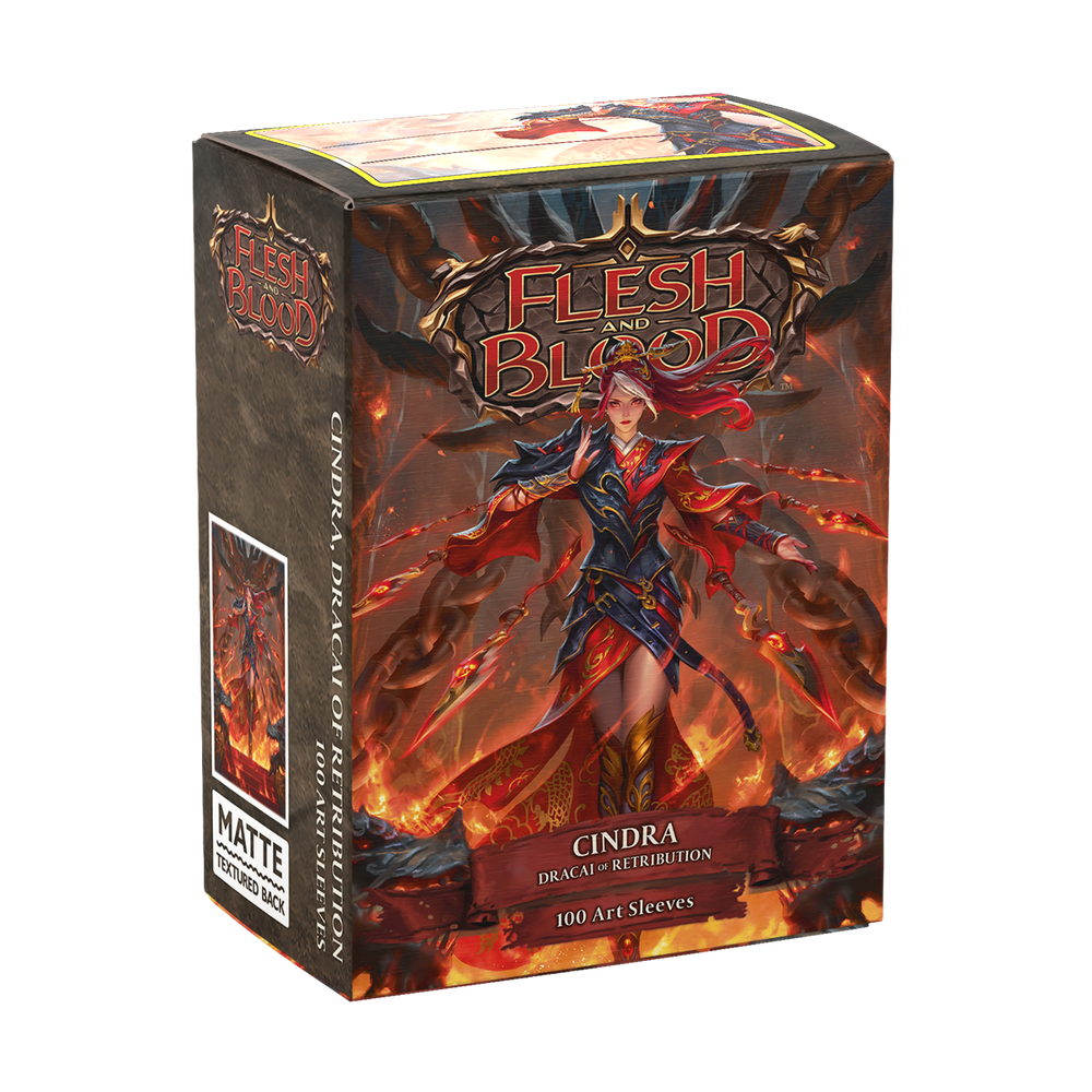 Dragon Shield: Standard 100ct Art Sleeves - Flesh and Blood (Cindra, Dracai of Retribution)