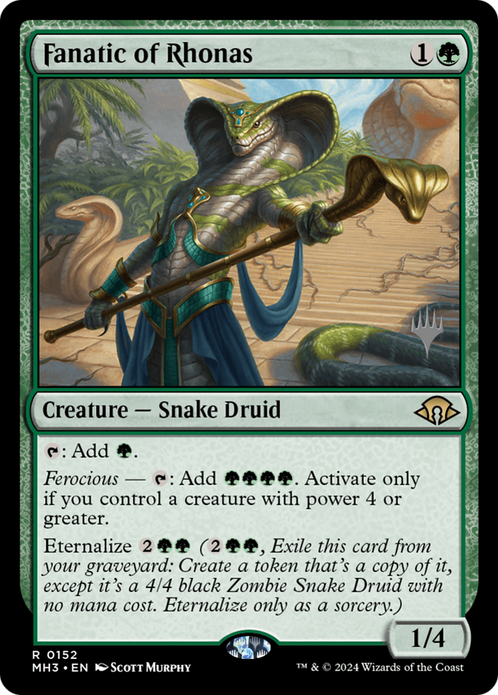 Fanatic of Rhonas [Lorwyn Eclipsed Promos]