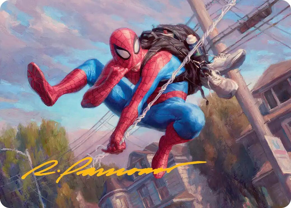 Spider-Man, Web-Slinger Art Card (Gold-Stamped Signature) [Marvel's Spider-Man Art Series]