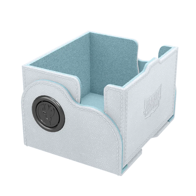 Dragonshield Dragon Lock System - Dragon Box 150+ - White & Aqua