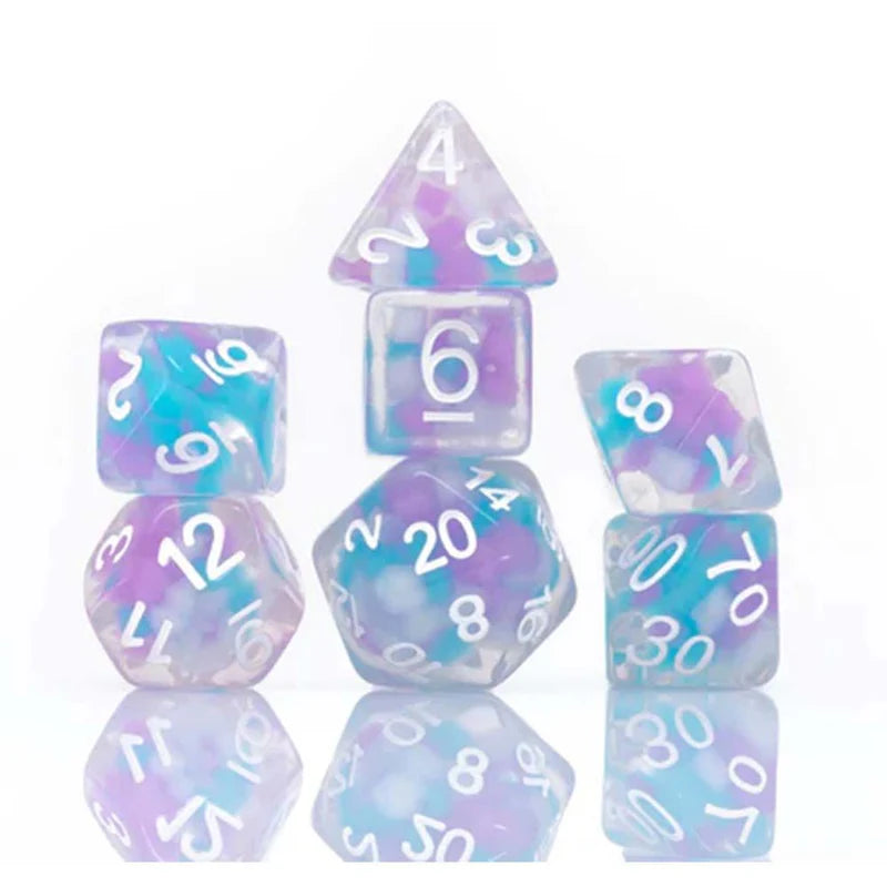 Sirius Dice Set - Cotton Candy Glowworms