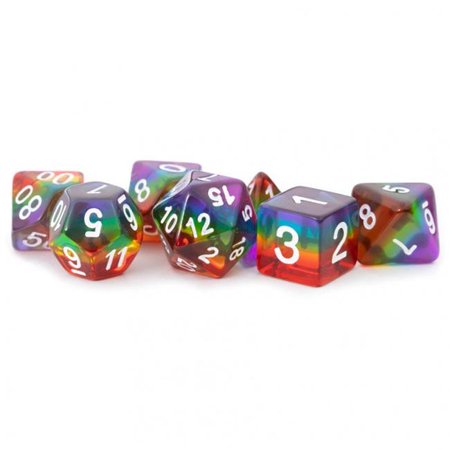 MDG - ETERNAL RESIN POLYHEDRAL DICE SET: FIRE