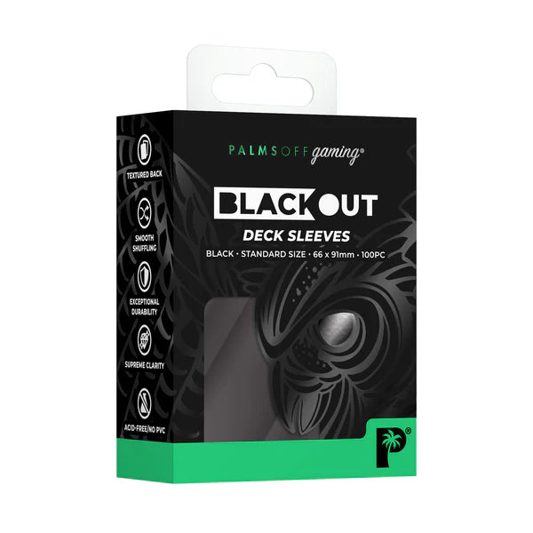 Palms Off Blackout Deck Sleeves (100ct)