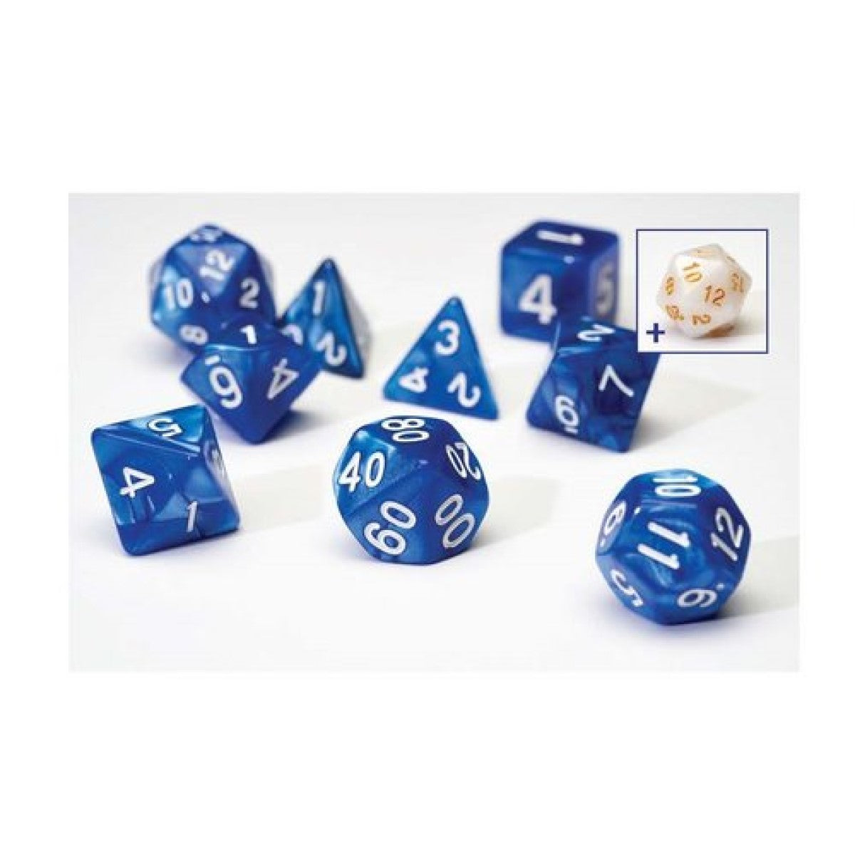 Sirius Dice Set - Acrylic Pearl Blue