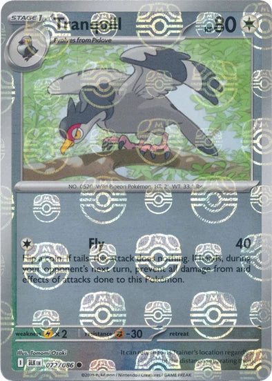Tranquill (072/086) (Master Ball Pattern) [Scarlet & Violet: Black Bolt]