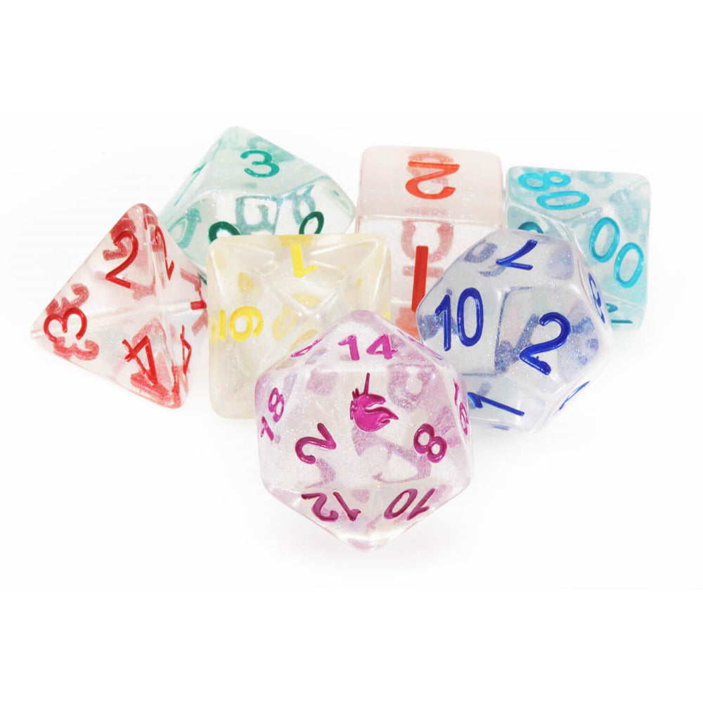 MDG - ETERNAL RESIN POLYHEDRAL DICE SET: FIRE