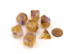 MDG - ETERNAL RESIN POLYHEDRAL DICE SET: FIRE