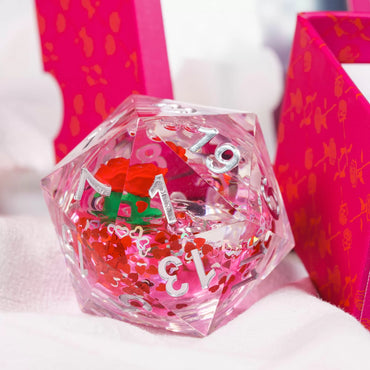 Sirius Dice – Valentine’s Rose Large D20