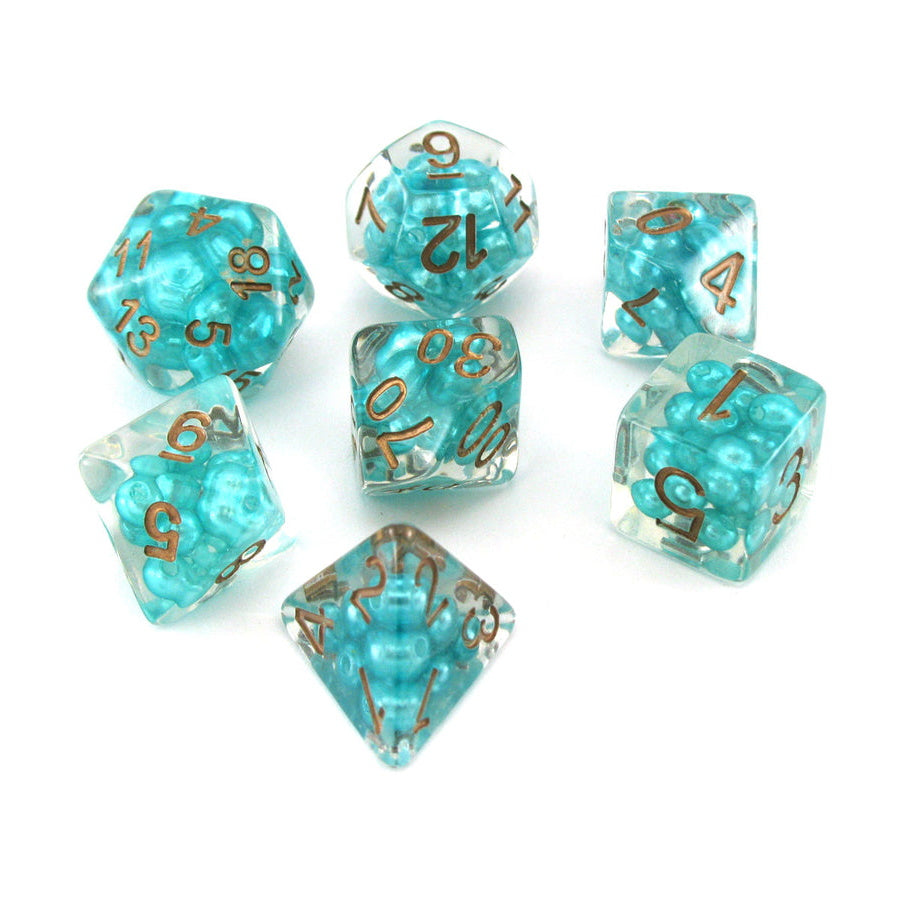 MDG - ETERNAL RESIN POLYHEDRAL DICE SET: FIRE