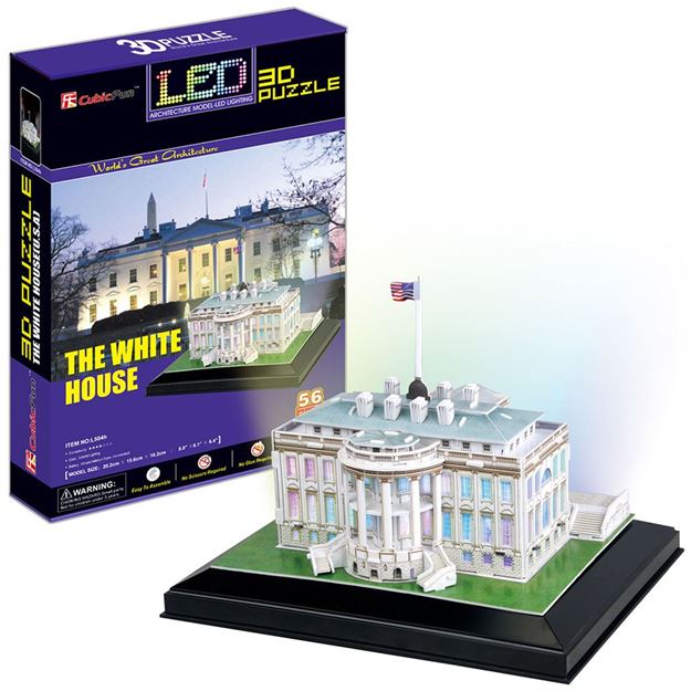 LED 3D Puzzle - The White House