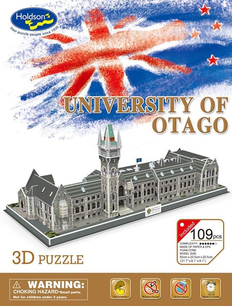 New Zealand Landmark 3D Puzzle - University of Otago