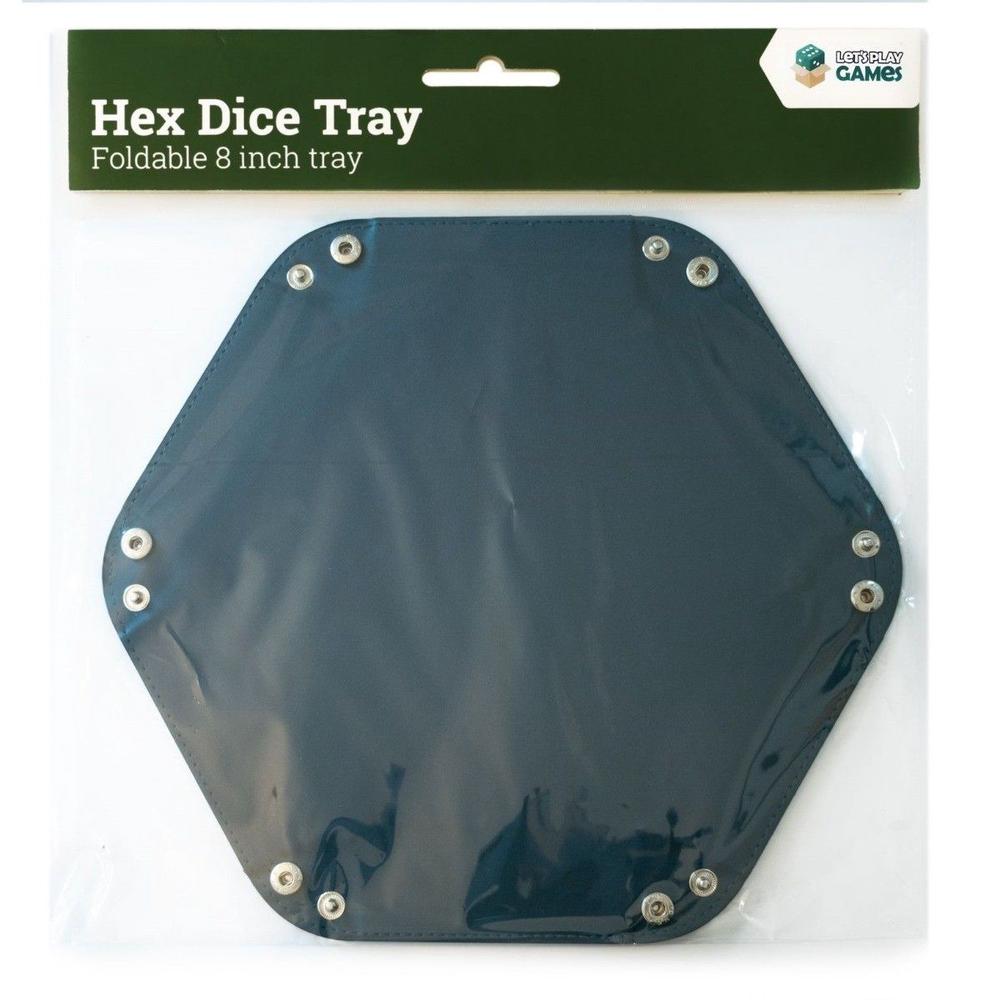 LPG Hex Foldable Dice Tray 8" Blue