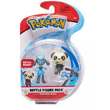Pokemon Battle Figure- Pancham + Riolu