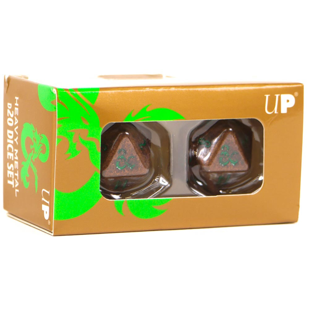 Heavy Metal D20 Dice Set (2ct) for Dungeons & Dragons