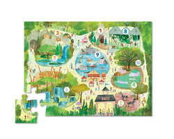 Crocodile Creek Floor Puzzle - 123 Zoo