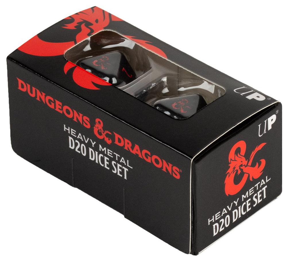 Heavy Metal D20 Dice Set (2ct) for Dungeons & Dragons