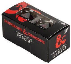 Heavy Metal D20 Dice Set (2ct) for Dungeons & Dragons