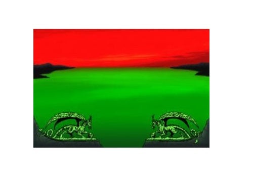 Large Dragon Shield Playmat with Border