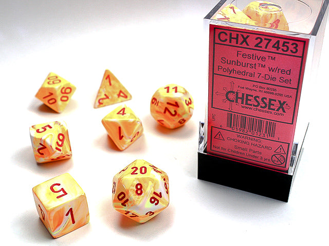 Chessex: Polyhedral Festive™ Dice sets