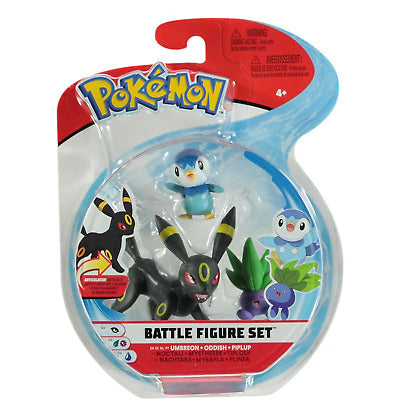 Pokemon Battle Figure - Umbreon + Oddish + Piplup