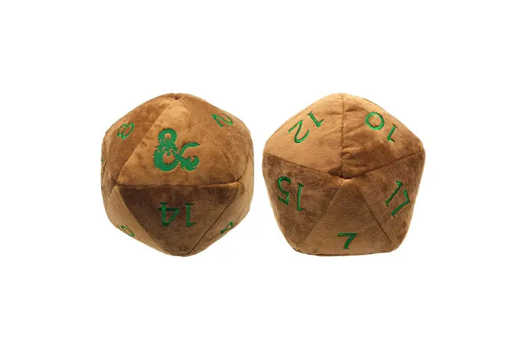 Dungeons & Dragons Jumbo Plush Dice D20 (Brown)