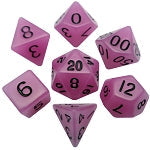 Resin Dice: Glow. Purple 16mm Poly