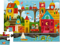 Crocodile Creek Floor Puzzle - Shape Town