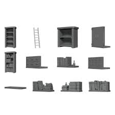 WizKids Deep Cuts Unpainted Miniatures Archivist Library