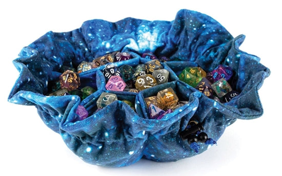 Velvet Dice Bag with Pockets: Galaxy