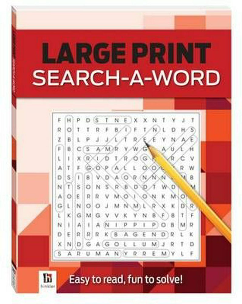 Search-a-Word (Large Print) - Red