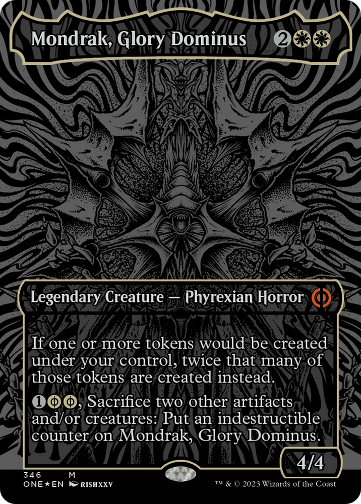 Mondrak, Glory Dominus (Oil Slick Raised Foil) [Phyrexia: All Will Be