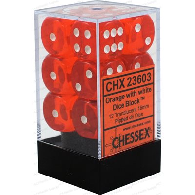Chessex 12-Die Set - Translucent