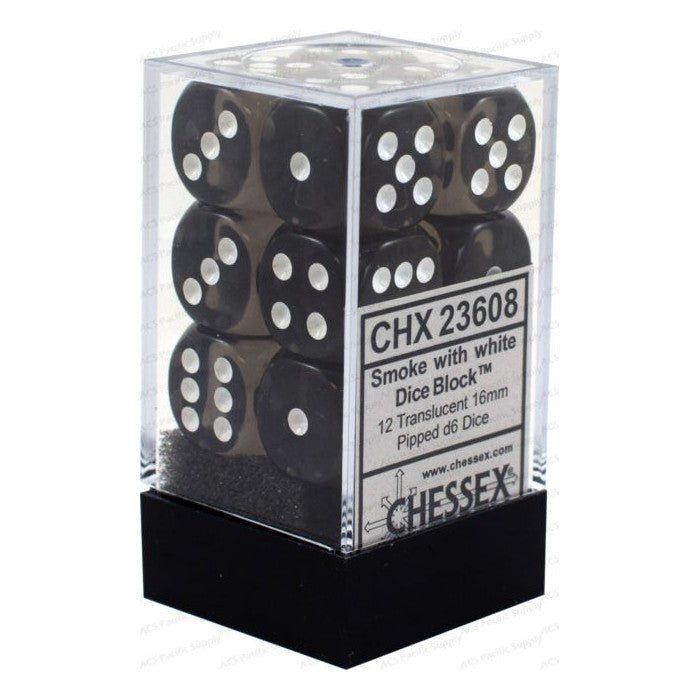 Chessex 12-Die Set - Translucent