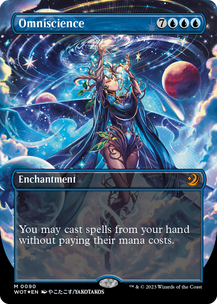 Omniscience (Anime Borderless) (Confetti Foil) [Wilds of Eldraine: Enc