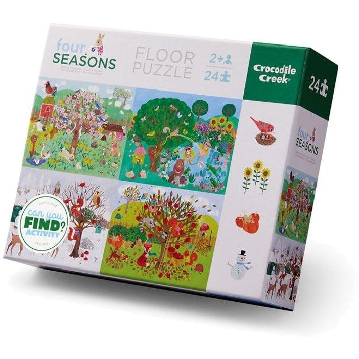 Crocodile Creek Floor Puzzle - Four Seasons