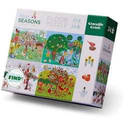 Crocodile Creek Floor Puzzle - Four Seasons