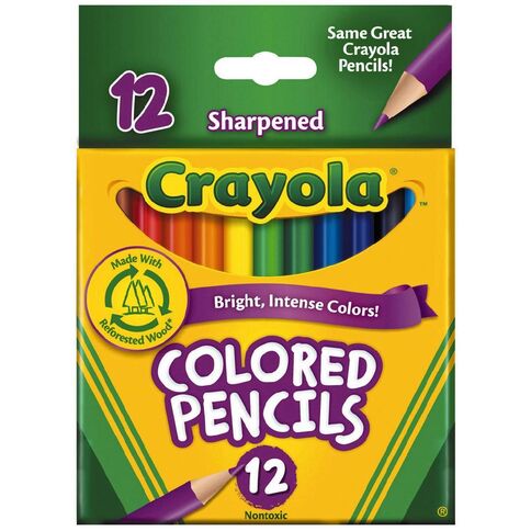 Crayola 12 coloured pencils
