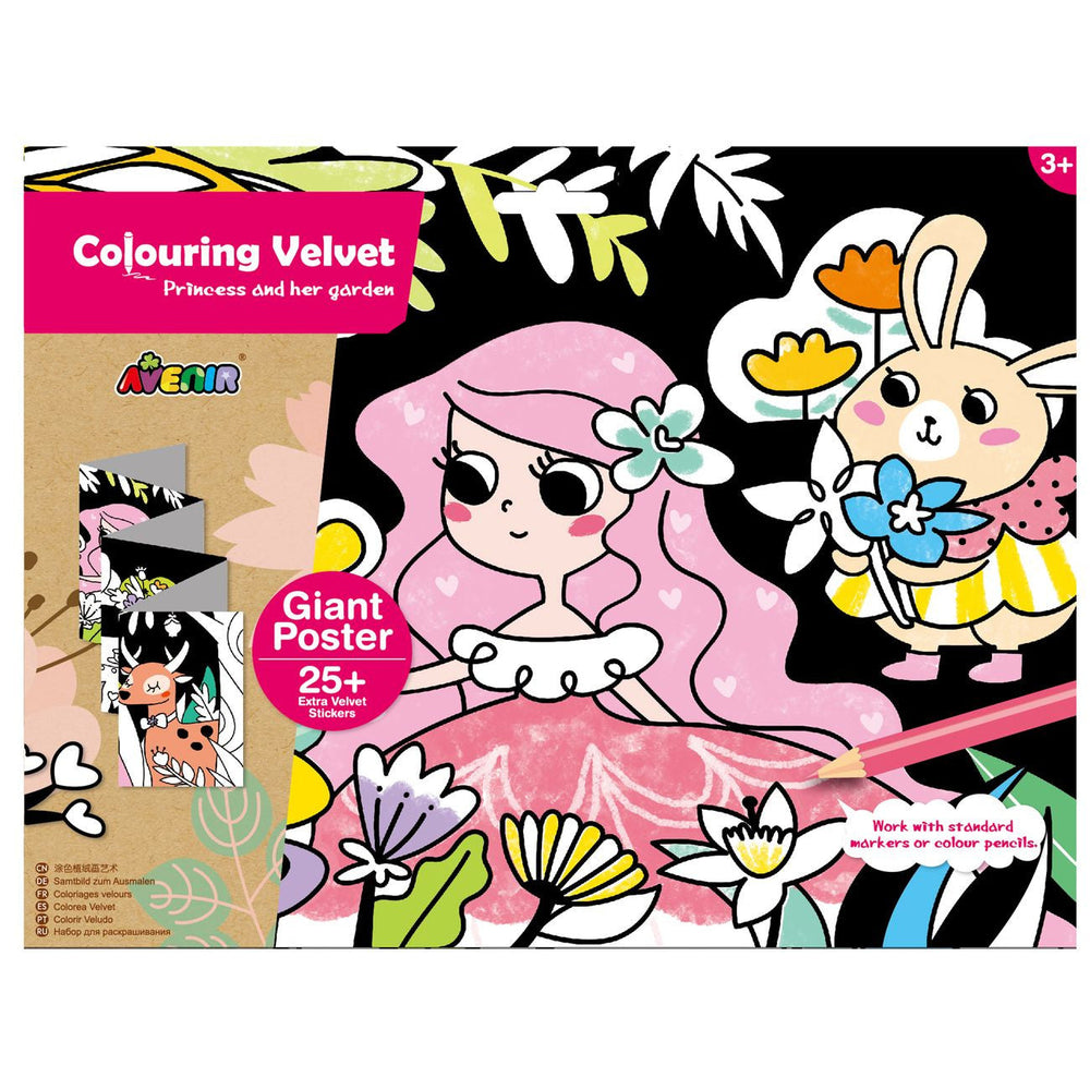 Colouring Velvet - Princess and her Garden