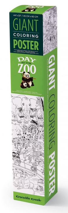 Giant coloring poster zoo