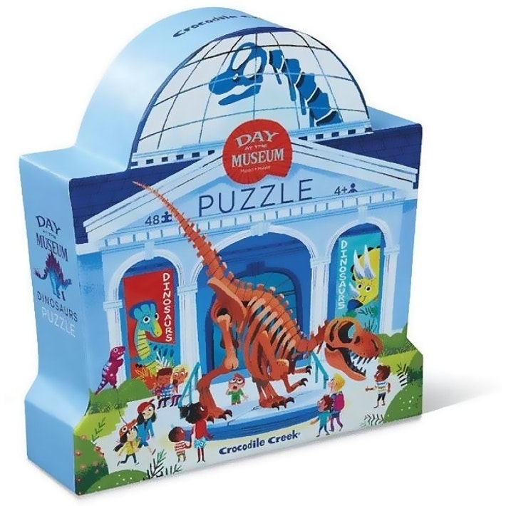 Crocodile Creek - Day at the Museum Dinosaurs Puzzle 48pc