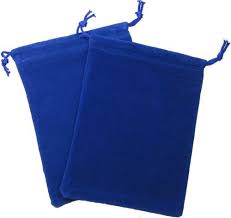 Chessex - Small Dice Bag Dark Blue 4X6"