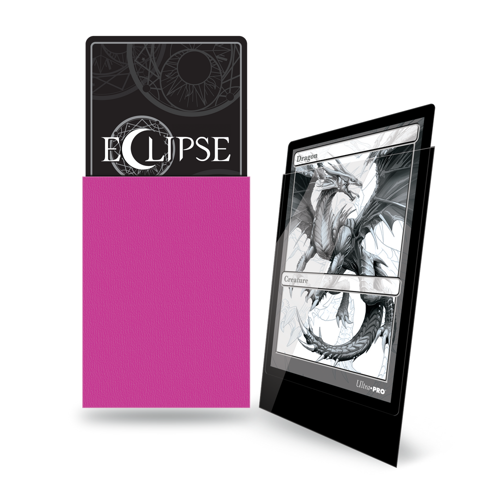 Ultra PRO: Standard 100ct Sleeves - Eclipse Gloss (Hot Pink)