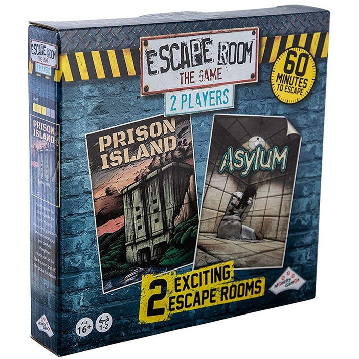 Escape Room The Game 2 Players - Prison Island and Asylum